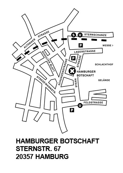 Hamburger Botschaft Lageplan